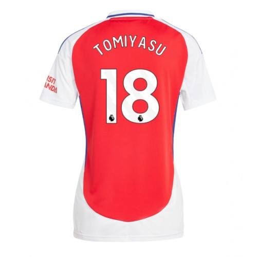 Fotbalové Dres Arsenal Takehiro Tomiyasu #18 Dámské Domácí 2024-25 Krátký Rukáv